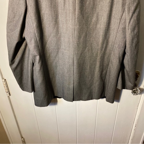 (1) Trendy Vintage Gray Burberrys’ Wool Suit Jacket Made In Hudson, OH 44 - Picture 13 of 15